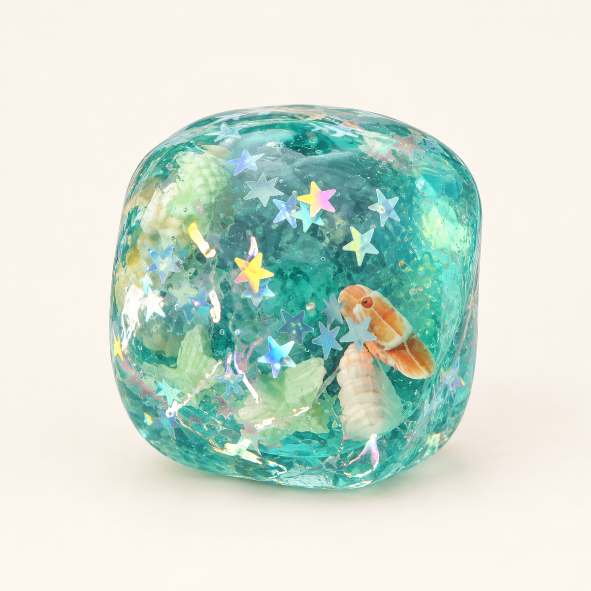 Ocean Star Glitter Translucent Squishy