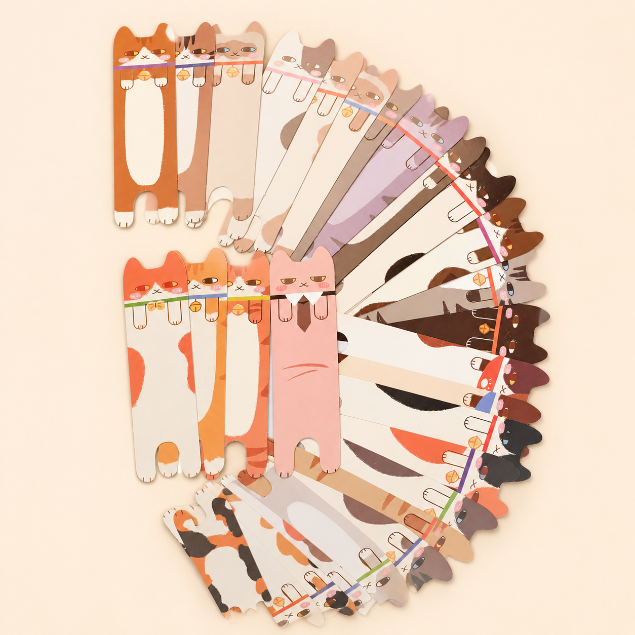 Cat Bookmark Mystery Set — 5 Random Designs